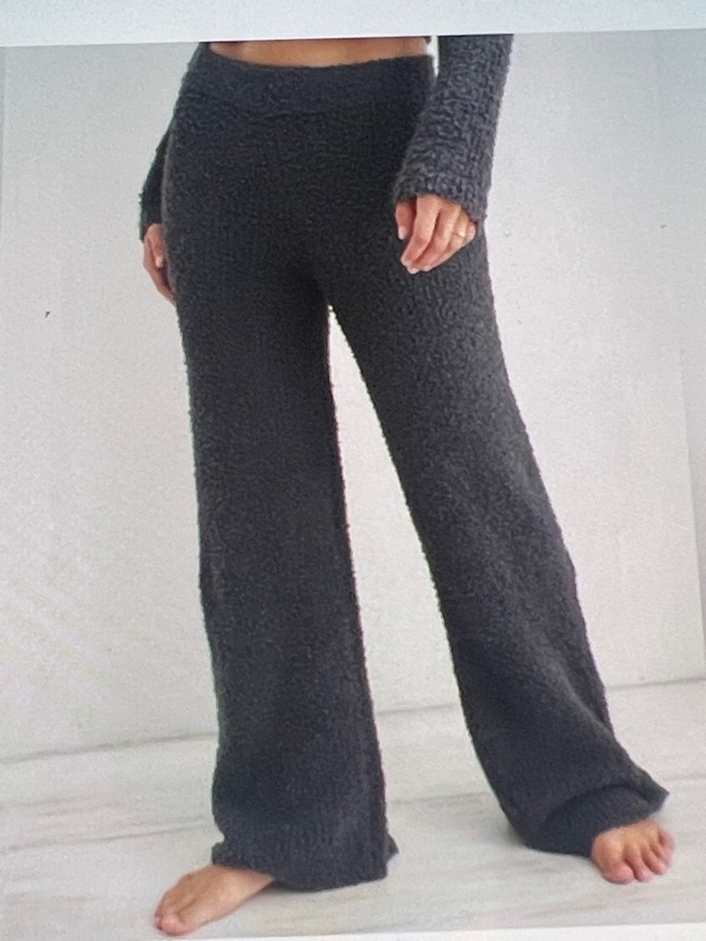 Aerie Boucle Loungeware Flare pants
